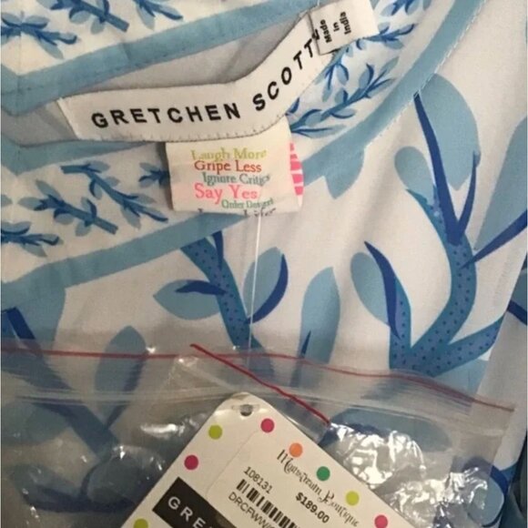 Gretchen Scott Provence Maxi Dress Women's Size Large Weed Whacker Hummingbird H - Picture 3 of 7